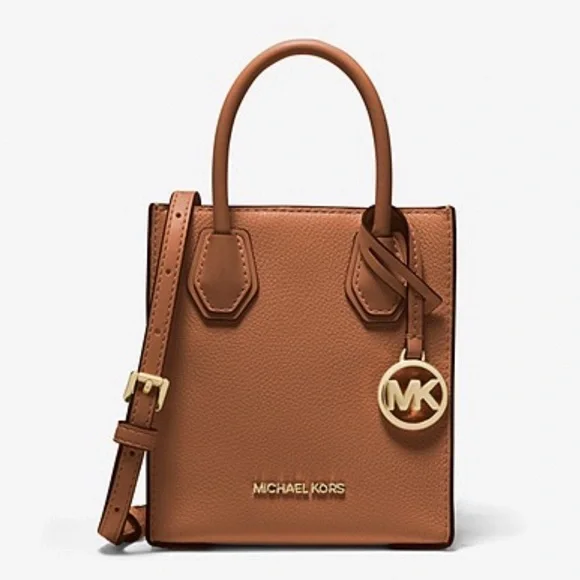 Michael  Kors MK Mercer Extra Small Pebbled Leather Crossbody Bag Purse - Picture 4 of 4